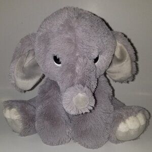 Aurora Gray Elephant Plush 8.5" Stuffed Animal Toy